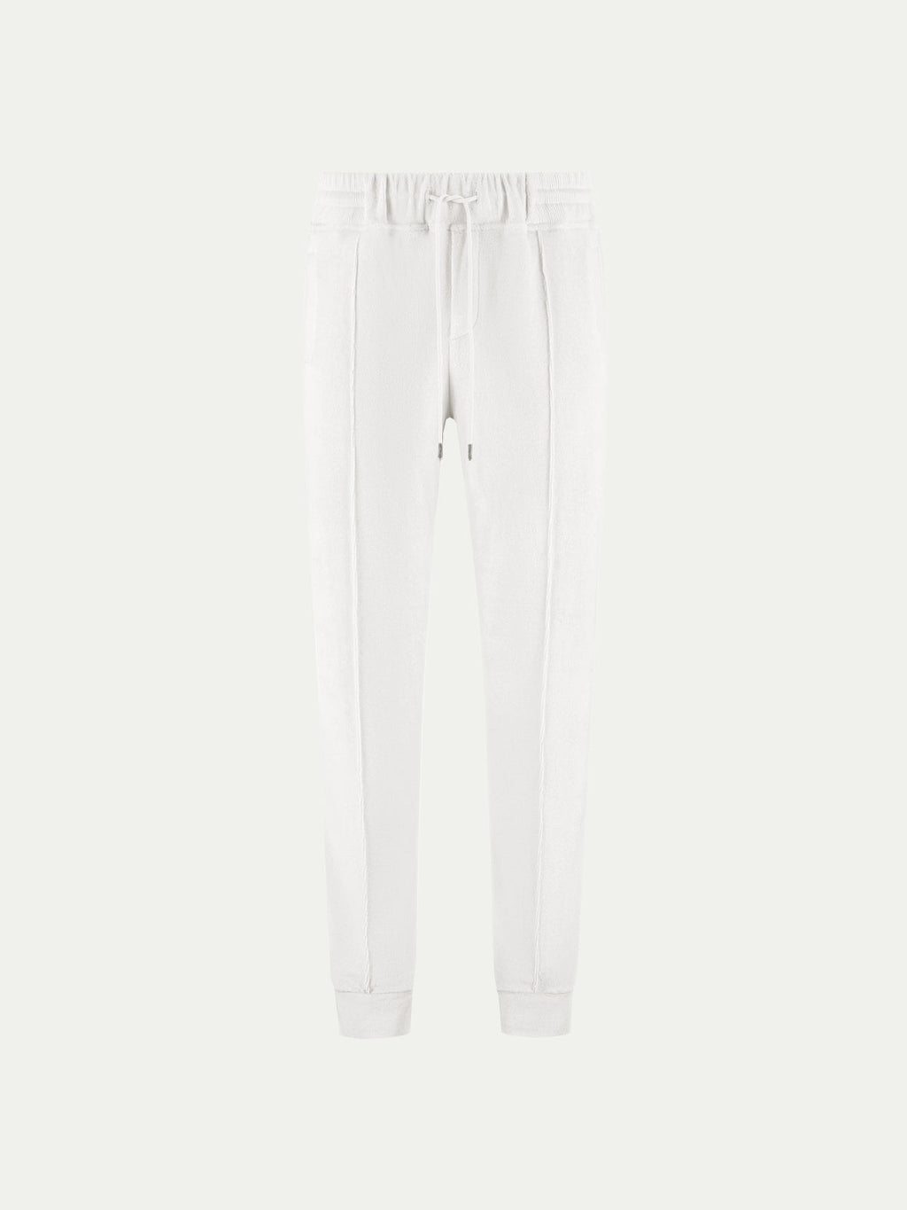 White Terry Towelling Leisure Trousers