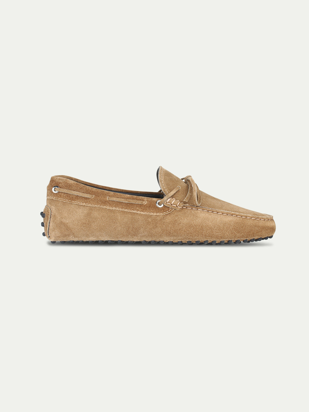 Beige Suede Driving Shoes