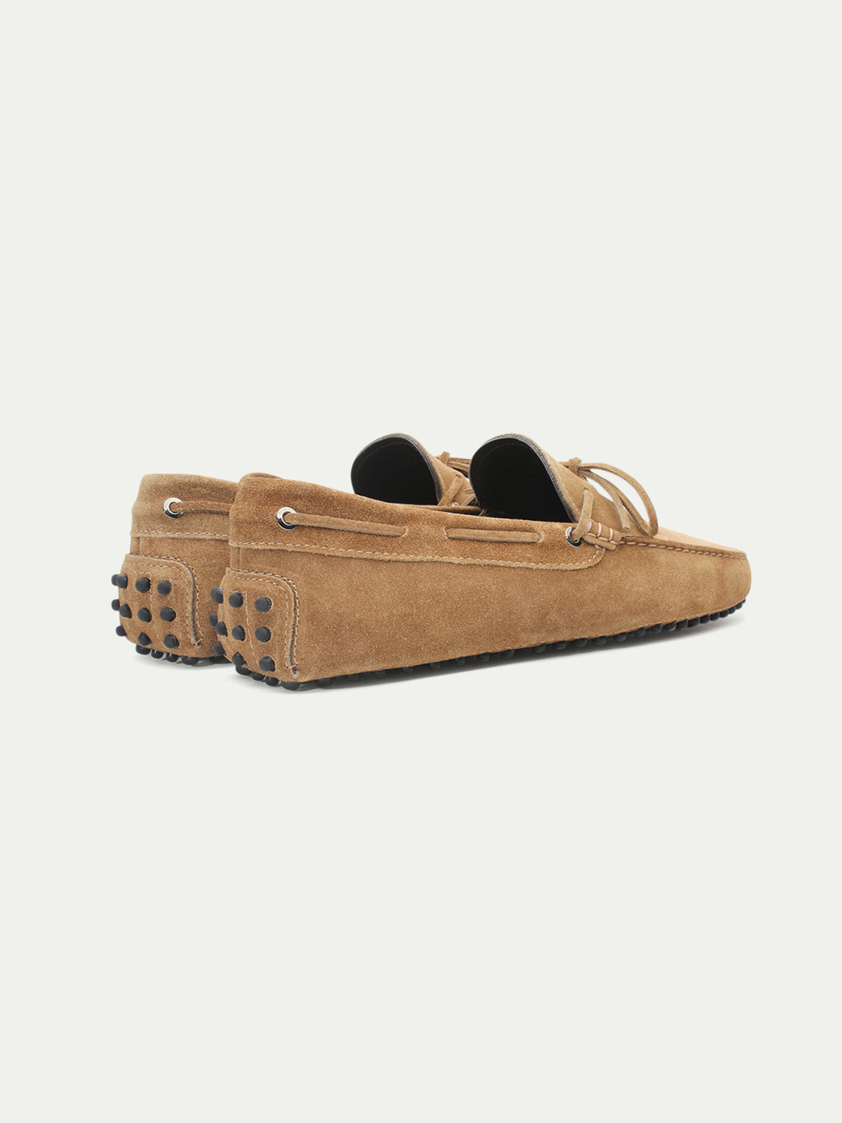 Beige Suede Driving Shoes